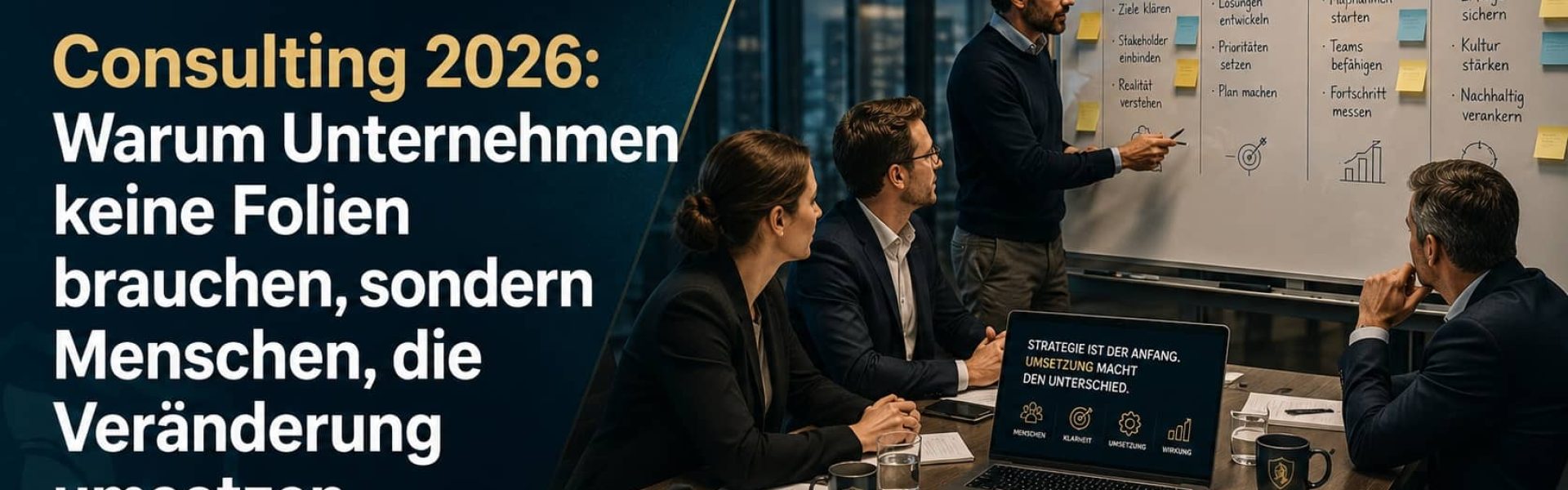 Consulting 2026: Warum Unternehmen keine Folien brauchen, sondern Menschen, die Veränderung wirklich umsetzen